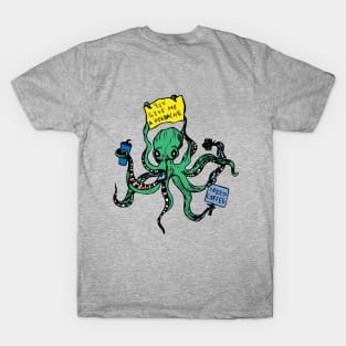 Need Coffee Octopus T-Shirt